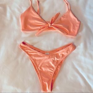 L⭐️SPACE FLASHBACK BIKINI! Size M top, Size M “Bitsy Cut” bottoms